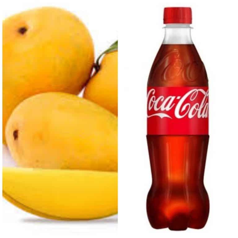Eating Mango With Coke