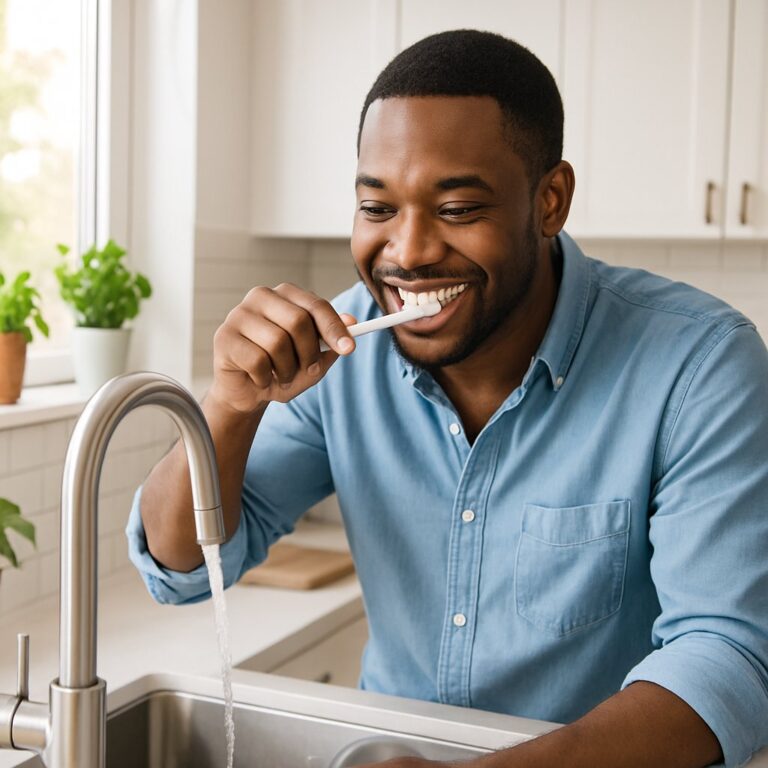 Is It Hygienic To Brush Your Teeth In The Kitchen Sink?